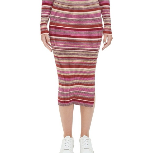 Calvin Klein Dresses & Skirts - Calvin Klein Spacedye striped midi skirt NWT